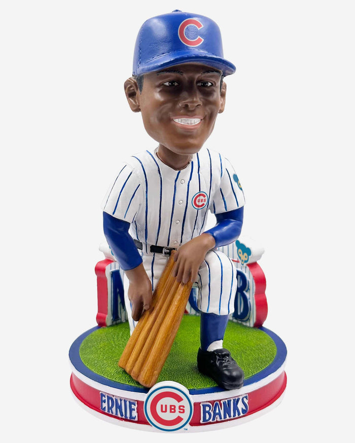 Ernie Banks Chicago Cubs Lets Play Two Bobblehead FOCO - FOCO.com