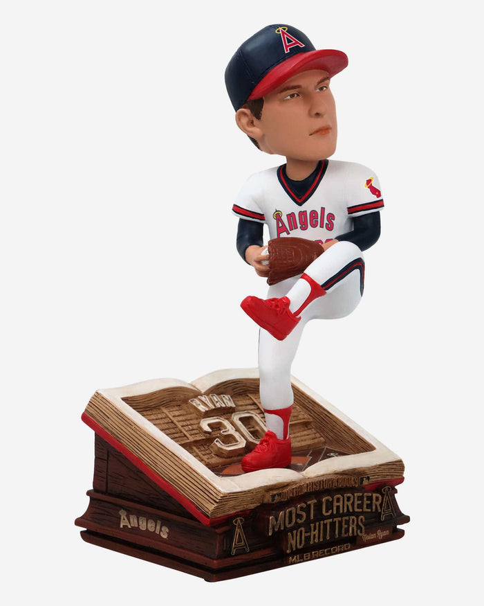 Nolan Ryan Los Angeles Angels All-Time Career No-Hitters Record Book Bobblehead FOCO - FOCO.com