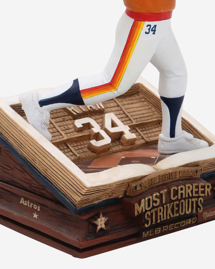 Nolan Ryan Houston Astros All-Time Strikeouts Record Book Bobblehead FOCO - FOCO.com
