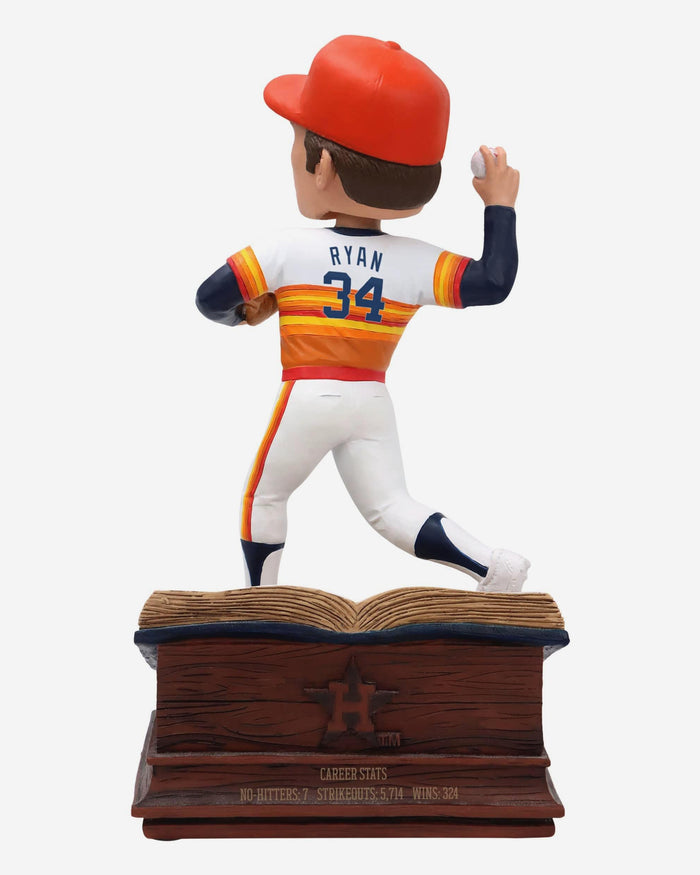 Nolan Ryan Houston Astros All-Time Strikeouts Record Book Bobblehead FOCO - FOCO.com