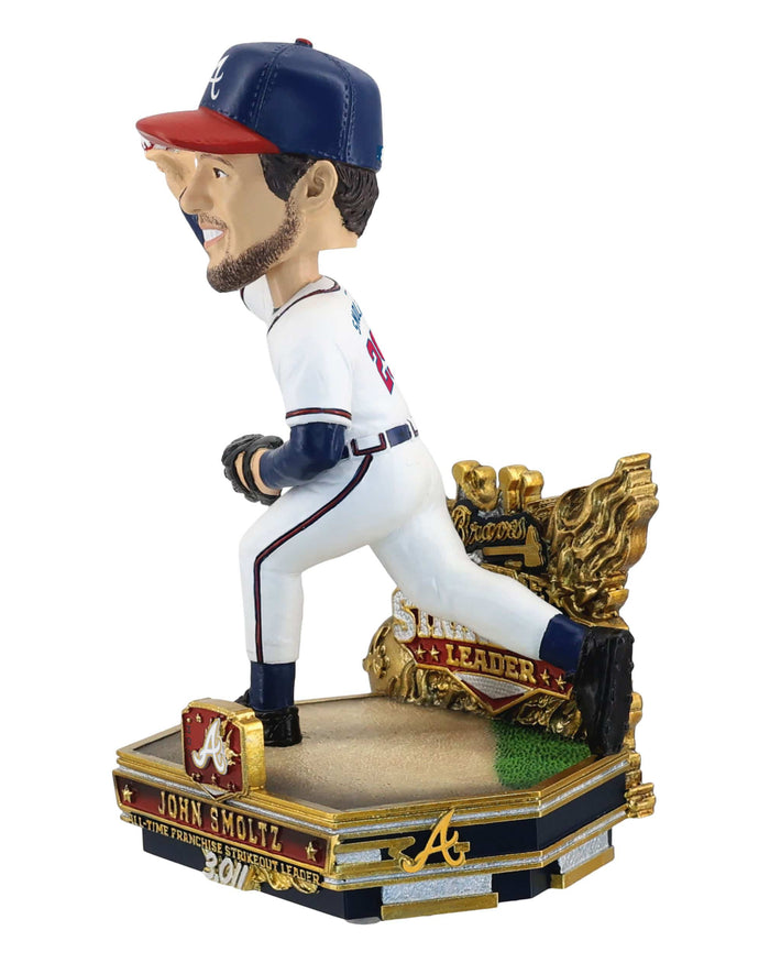 John Smoltz Atlanta Braves All-Time Franchise Strikeouts Leader Bobblehead FOCO - FOCO.com