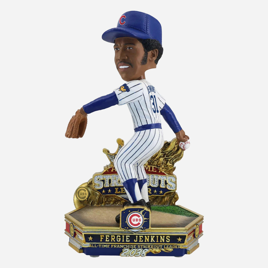 Fergie Jenkins Chicago Cubs All-Time Franchise Strikeouts Leader Bobblehead FOCO - FOCO.com