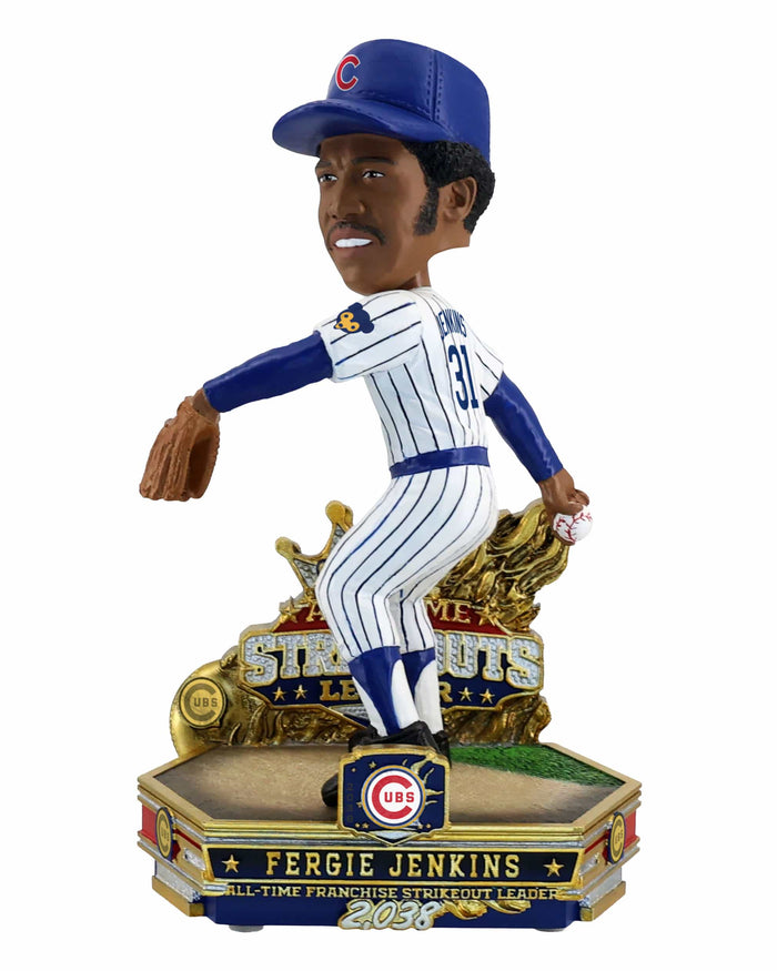 Fergie Jenkins Chicago Cubs All-Time Franchise Strikeouts Leader Bobblehead FOCO - FOCO.com