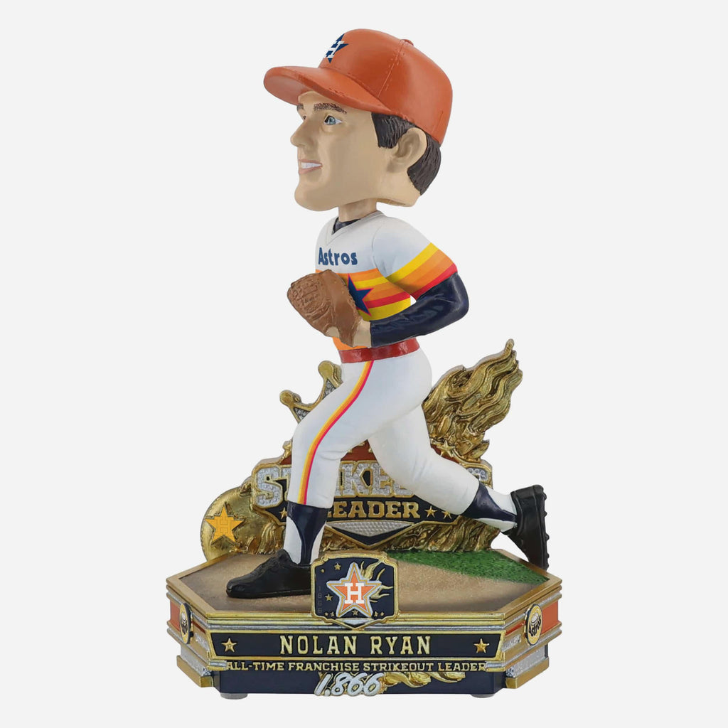 Nolan Ryan Houston Astros All-Time Franchise Strikeouts Leader Bobblehead FOCO - FOCO.com