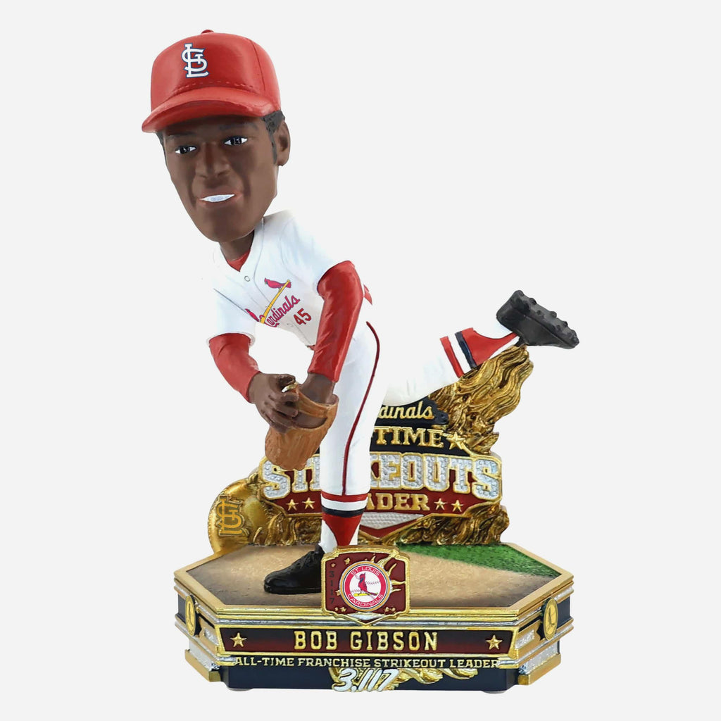Bob Gibson St Louis Cardinals All-Time Franchise Strikeouts Leader Bobblehead FOCO - FOCO.com