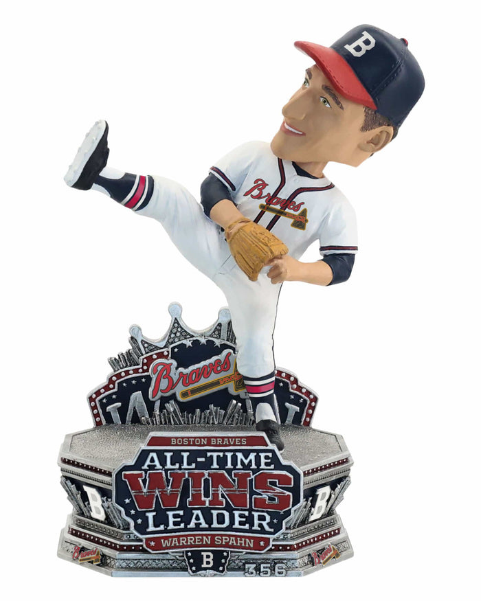 Warren Spahn Atlanta Braves All-Time Franchise Wins Leader Bobblehead