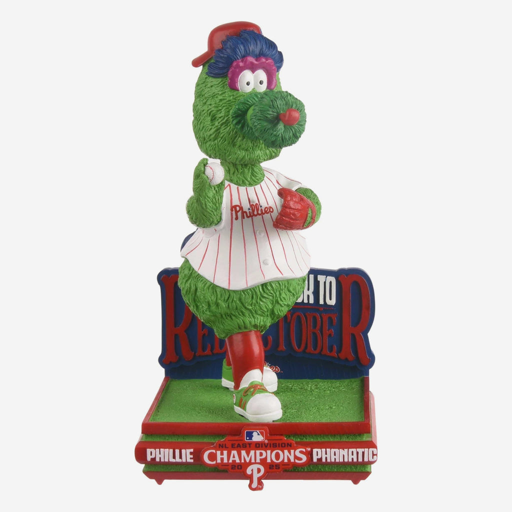 Phillie Phanatic Philadelphia Phillies 2025 NL East Division Champions Welcome Back to Red October Mascot Bobblehead FOCO - FOCO.com