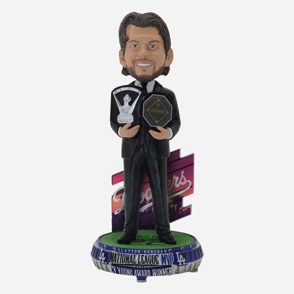 Clayton Kershaw Los Angeles Dodgers NL MVP & Cy Young Winner Bobblehead FOCO - FOCO.com