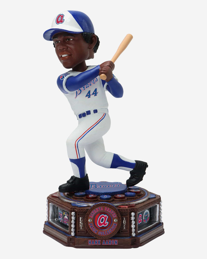 Hank Aaron Atlanta Braves Patch Collection Bobblehead FOCO - FOCO.com