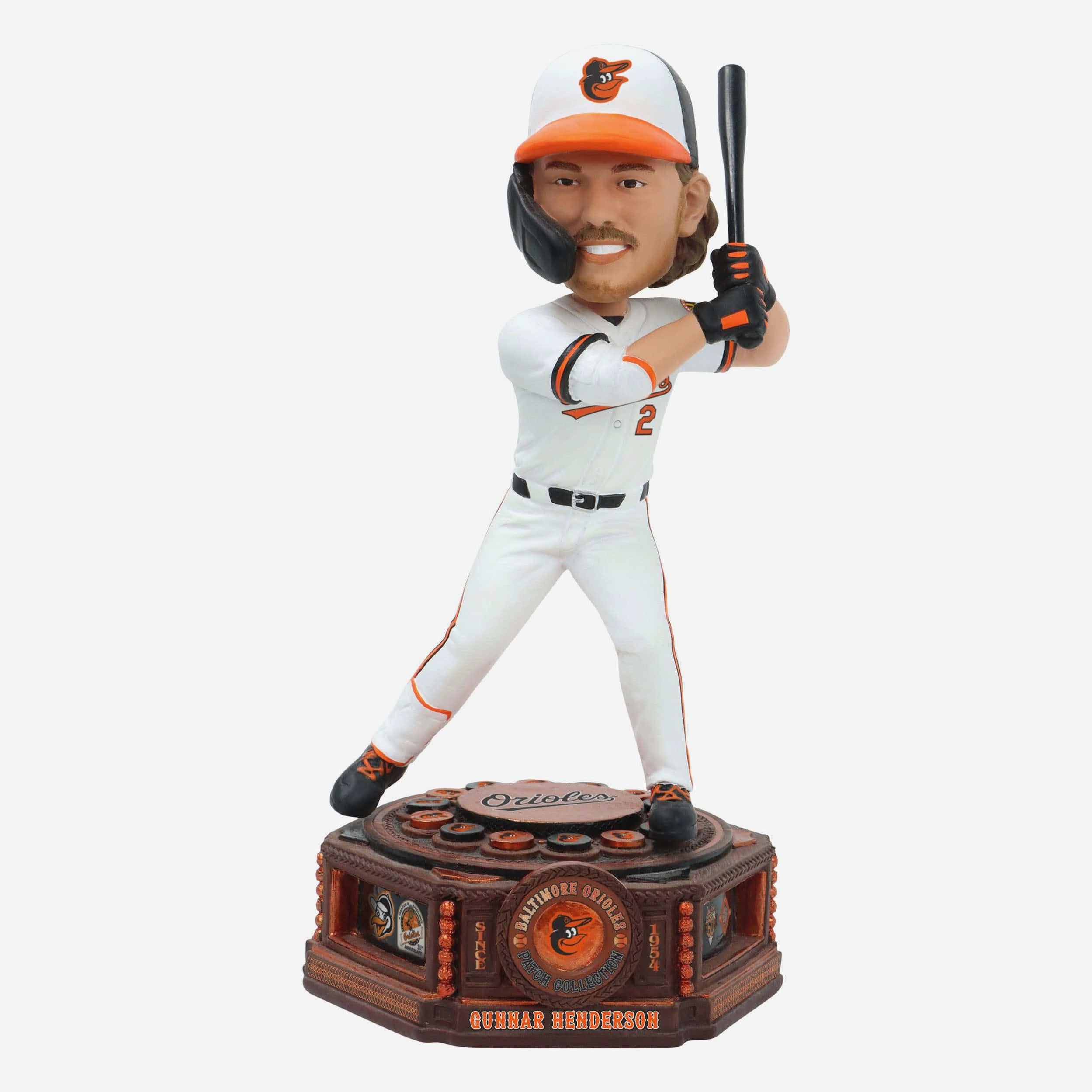 Gunnar Henderson Baltimore Orioles Patch Collection Bobblehead FOCO