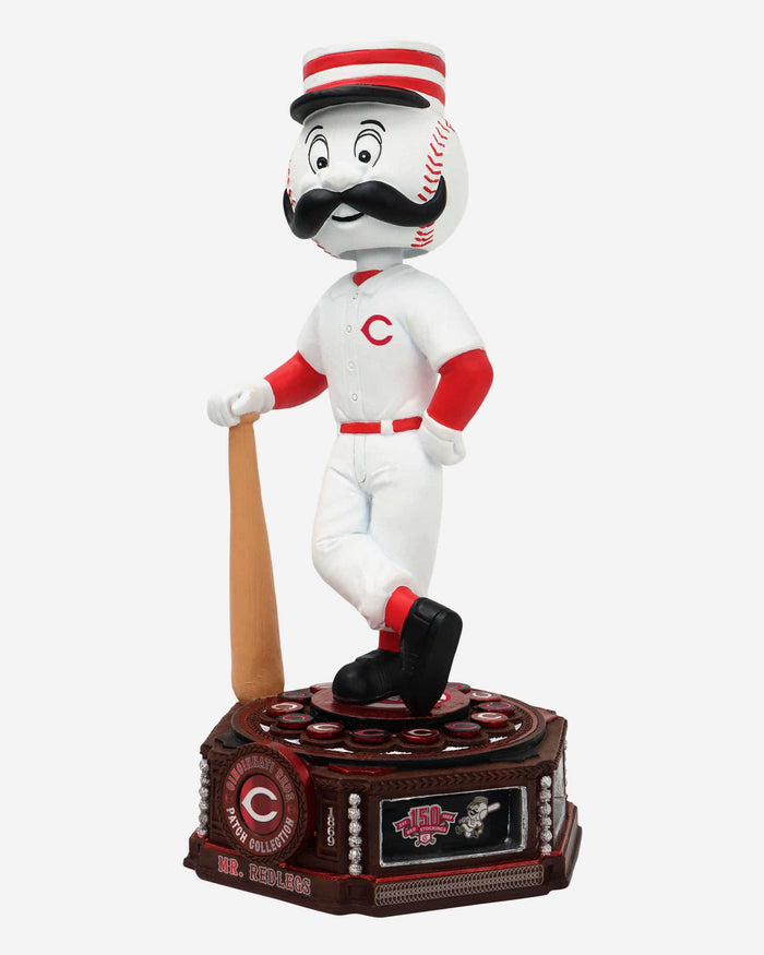 Mr Redlegs Cincinnati Reds Patch Collection Mascot Bobblehead FOCO - FOCO.com