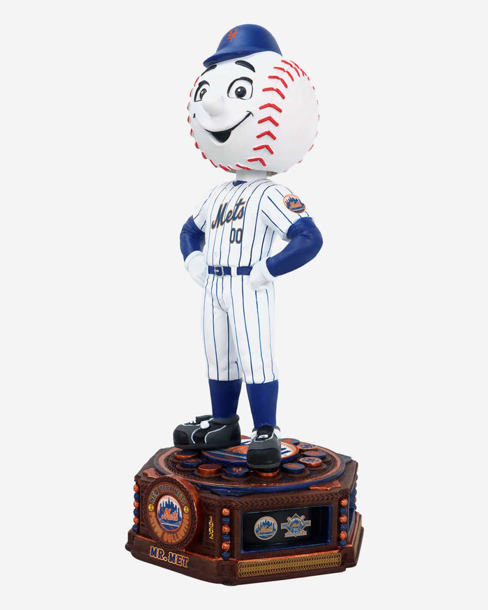 Mr Met New York Mets Patch Collection Mascot Bobblehead FOCO - FOCO.com