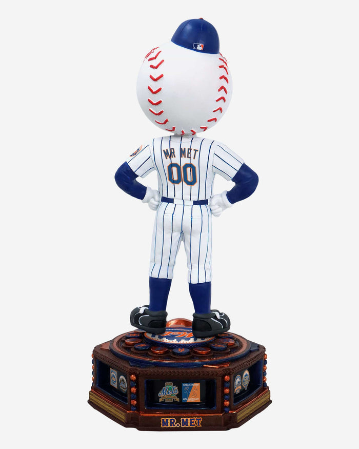 Mr Met New York Mets Patch Collection Mascot Bobblehead FOCO - FOCO.com