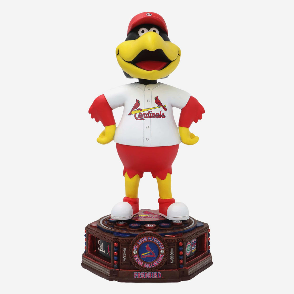 Fredbird St Louis Cardinals Patch Collection Mascot Bobblehead FOCO - FOCO.com