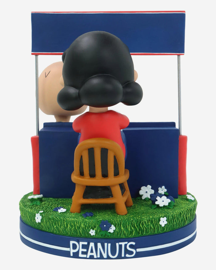 Chicago Cubs Lucy & Charlie Brown Peanuts Psychiatry Stand Dual Bobblehead FOCO - FOCO.com