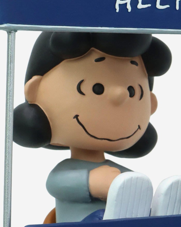 Los Angeles Dodgers Lucy & Charlie Brown Peanuts Psychiatry Stand Dual Bobblehead FOCO - FOCO.com