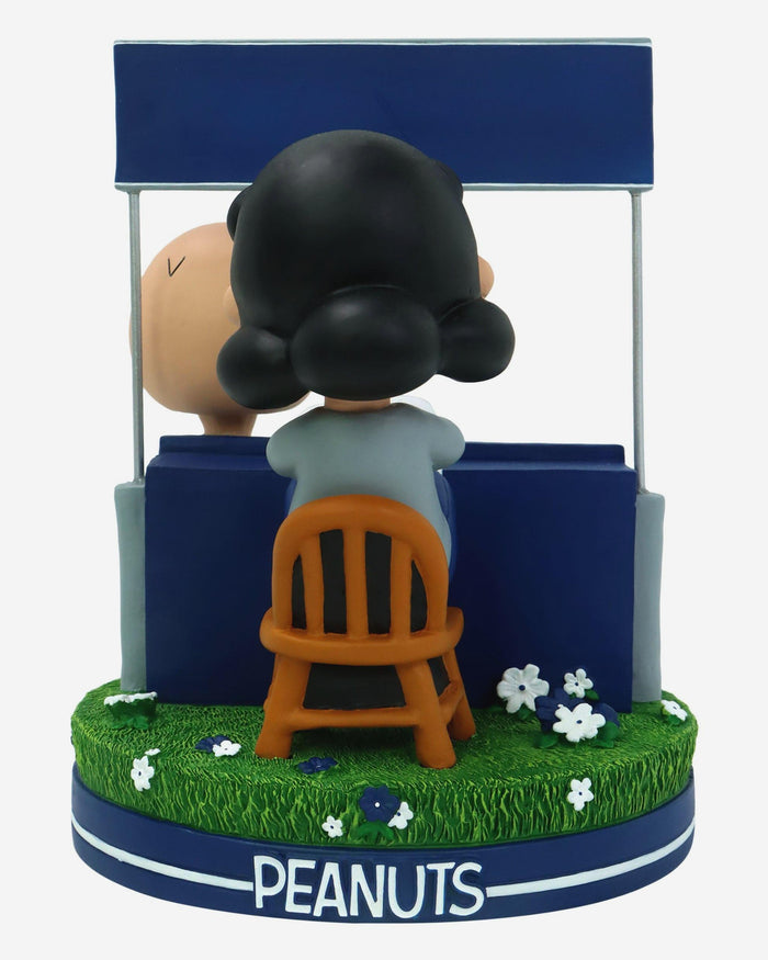 Los Angeles Dodgers Lucy & Charlie Brown Peanuts Psychiatry Stand Dual Bobblehead FOCO - FOCO.com