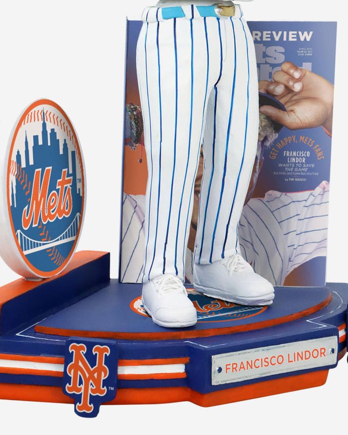 Francisco Lindor New York Mets Get Happy Sports Illustrated Cover Bobblehead FOCO - FOCO.com