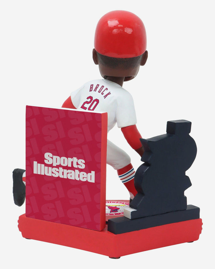Lou Brock St Louis Cardinals 1967 World Series Sports Illustrated Cover Bobblehead FOCO - FOCO.com