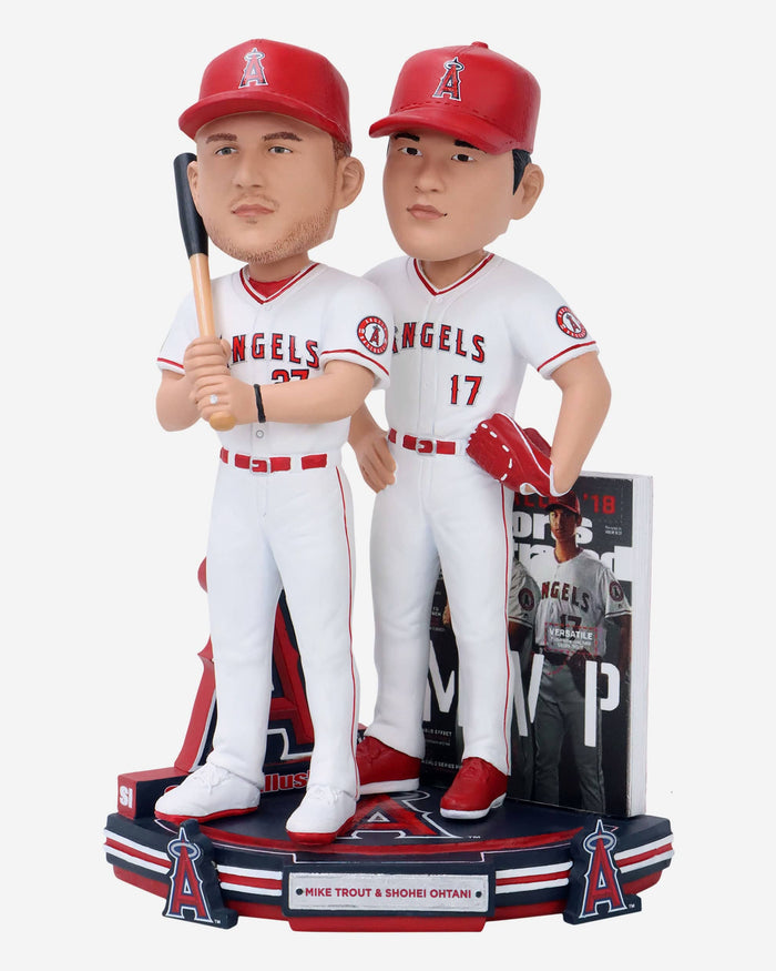 Mike Trout & Shohei Ohtani Los Angeles Angels MVP Sports Illustrated Cover Bobblehead FOCO - FOCO.com