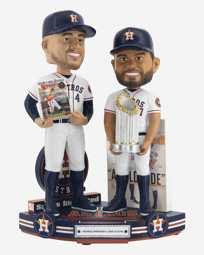 George Springer & Jose Altuve Houston Astros A Wild Ride Sports Illustrated Cover Bobblehead FOCO - FOCO.com
