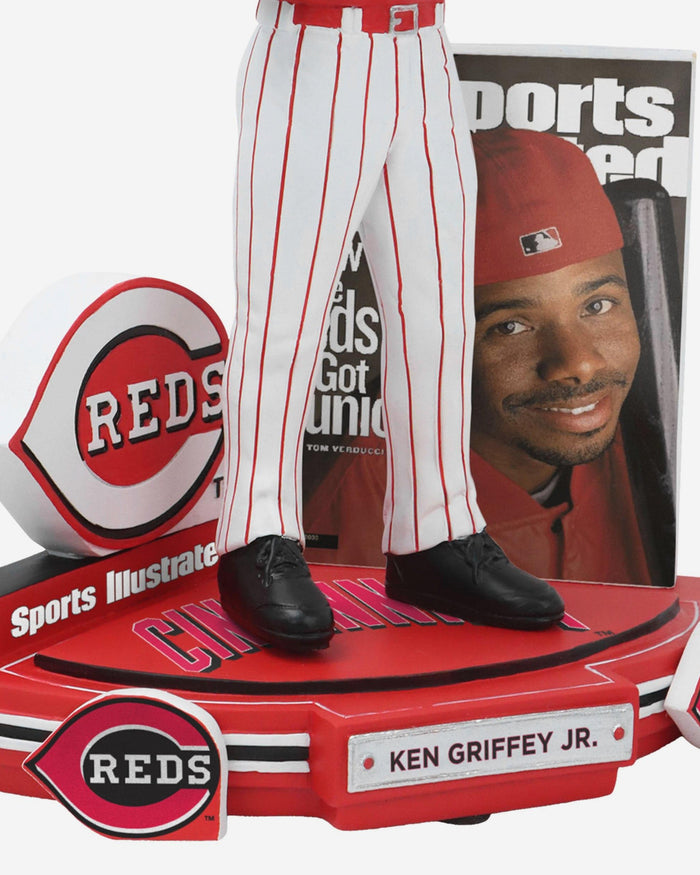 Ken Griffey Jr Cincinnati Reds How the Reds got Junior Sports Illustrated Cover Bobblehead FOCO - FOCO.com