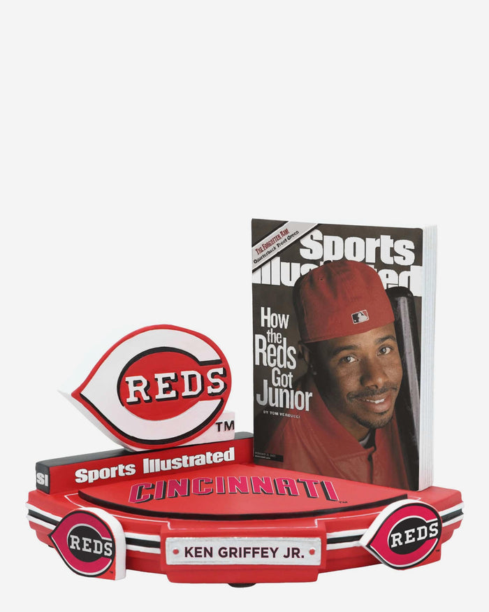 Ken Griffey Jr Cincinnati Reds How the Reds got Junior Sports Illustrated Cover Bobblehead FOCO - FOCO.com