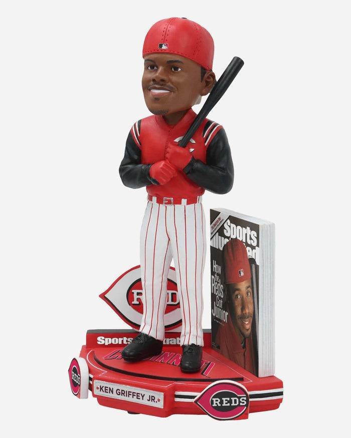 Ken Griffey Jr Cincinnati Reds How the Reds got Junior Sports Illustrated Cover Bobblehead FOCO - FOCO.com
