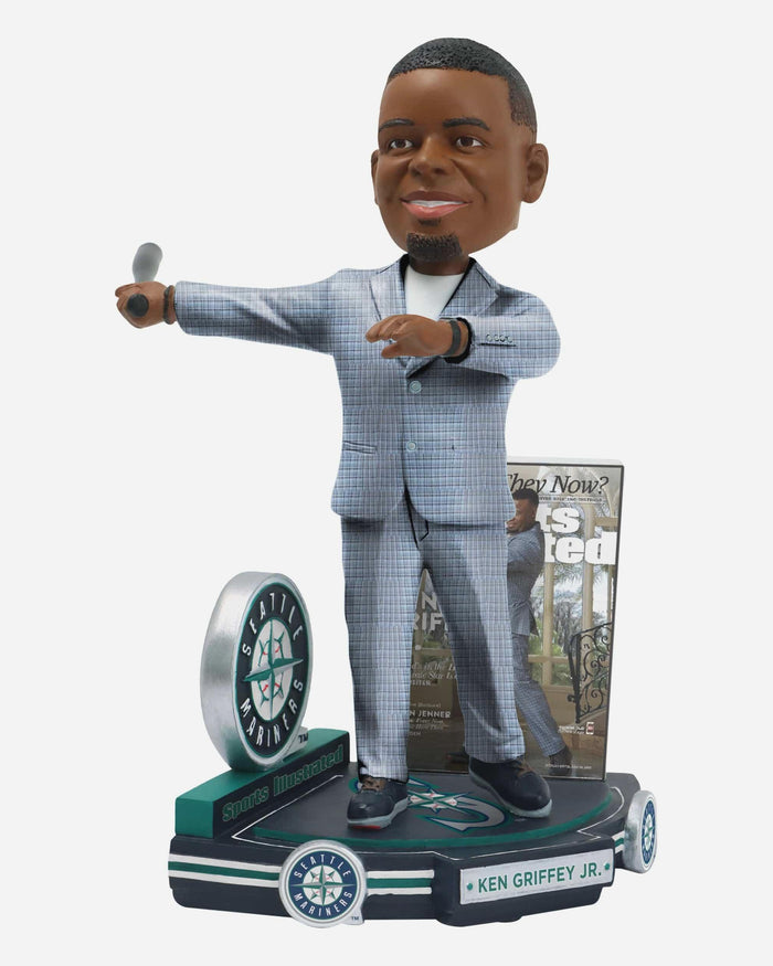 Ken Griffey Jr Seattle Mariners Where are they Now Sports Illustrated Cover Bobblehead FOCO - FOCO.com