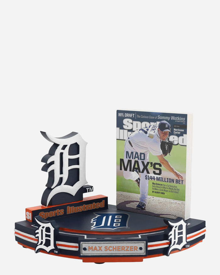 Max Scherzer Detroit Tigers Mad Max Sports Illustrated Cover Bobblehead FOCO - FOCO.com
