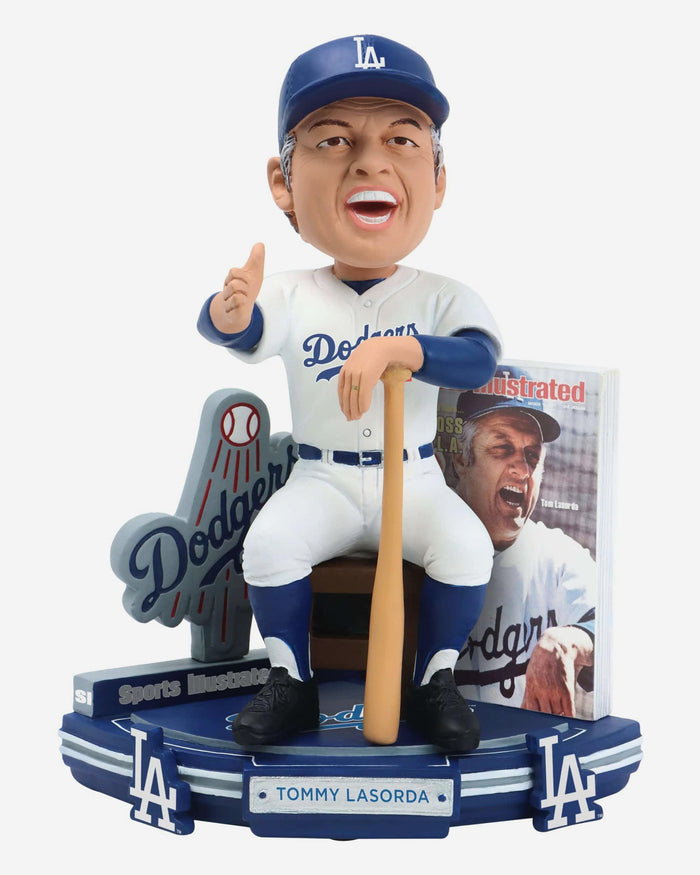 Tommy Lasorda Los Angeles Dodgers New Boss In LA Sports Illustrated Cover Bobblehead FOCO - FOCO.com