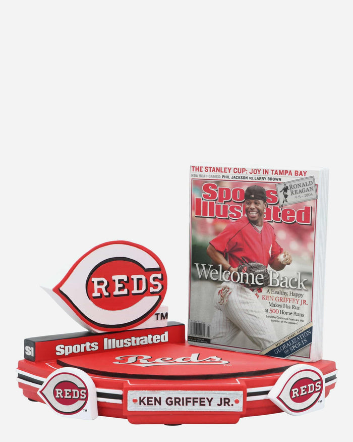 Ken Griffey Jr Cincinnati Reds Welcome Back Sports Illustrated Cover Bobblehead FOCO - FOCO.com