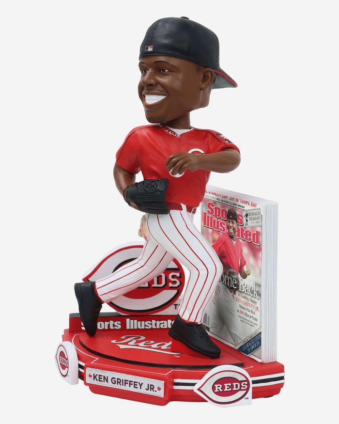 Ken Griffey Jr Cincinnati Reds Welcome Back Sports Illustrated Cover Bobblehead FOCO - FOCO.com