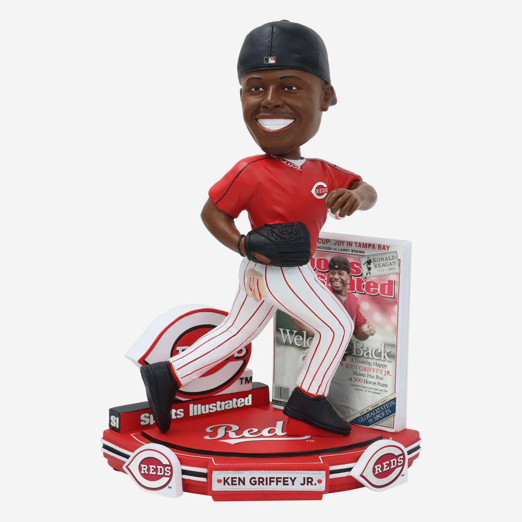 Ken Griffey Jr Cincinnati Reds Welcome Back Sports Illustrated Cover Bobblehead FOCO - FOCO.com