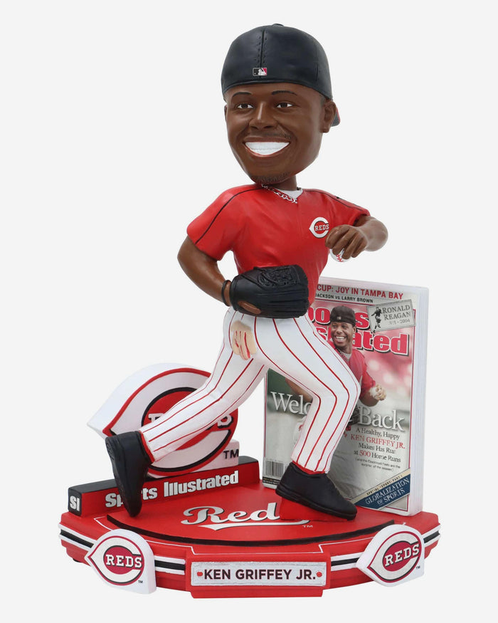 Ken Griffey Jr Cincinnati Reds Welcome Back Sports Illustrated Cover Bobblehead FOCO - FOCO.com