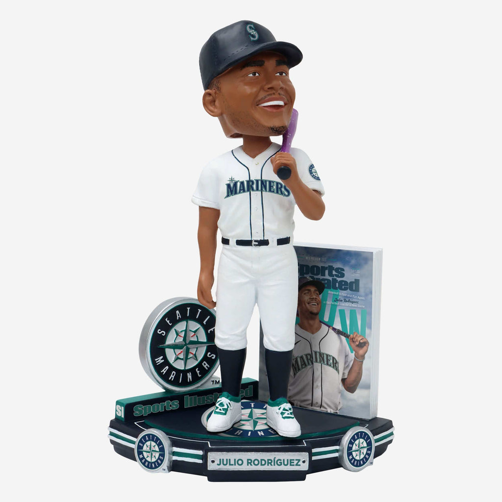 Julio Rodriguez Seattle Mariners Welcome To The Show Sports Illustrated Cover Bobblehead FOCO - FOCO.com