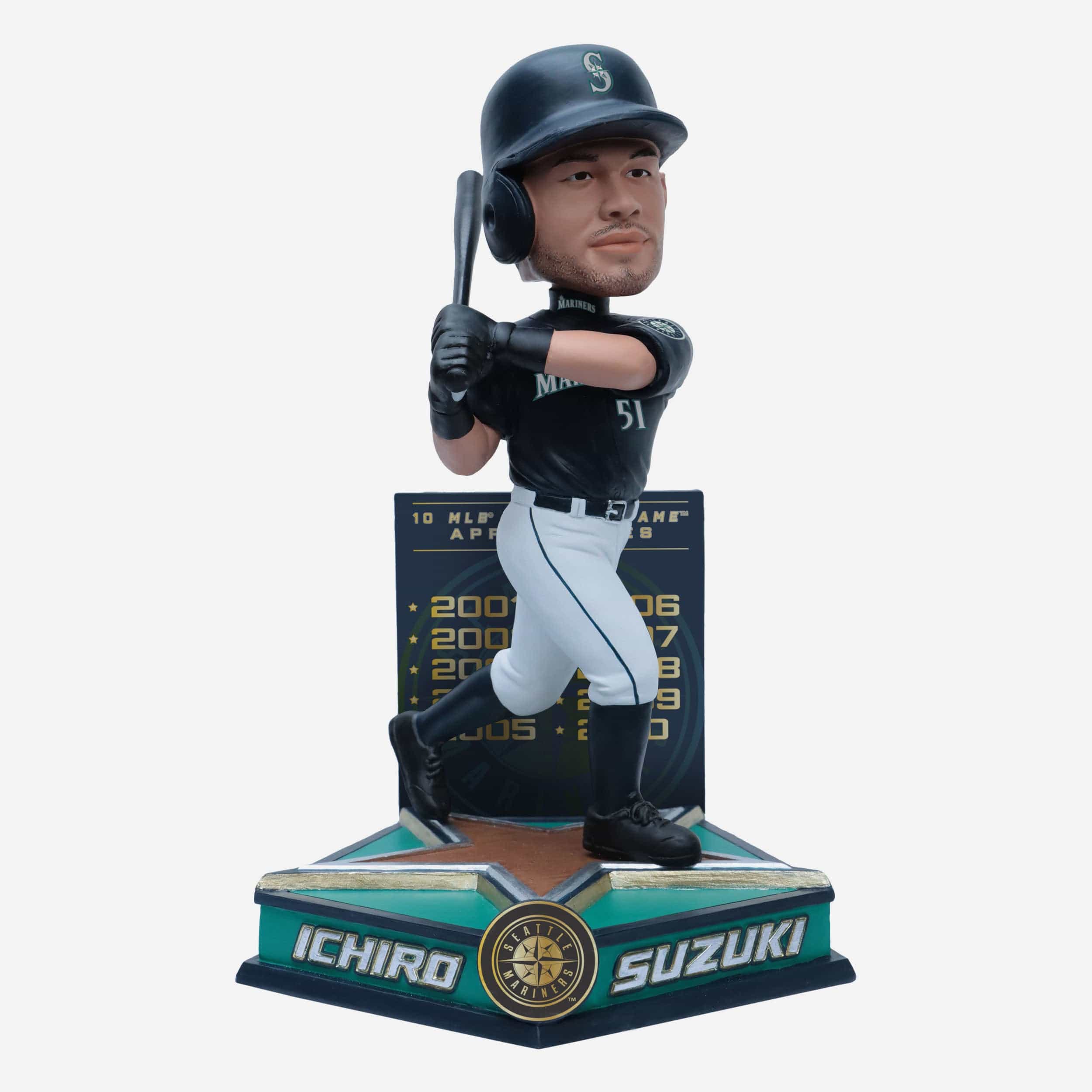 Ichiro Suzuki Seattle Mariners 10X All-Star Bobblehead FOCO