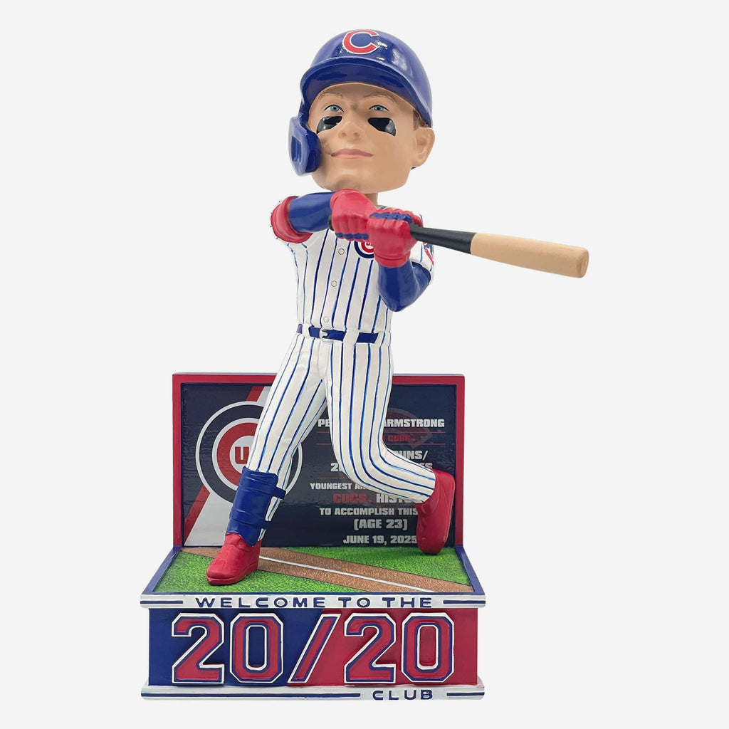 Pete Crow-Armstrong Chicago Cubs 20 Home Runs & 20 Stolen Bases Bobblehead FOCO - FOCO.com