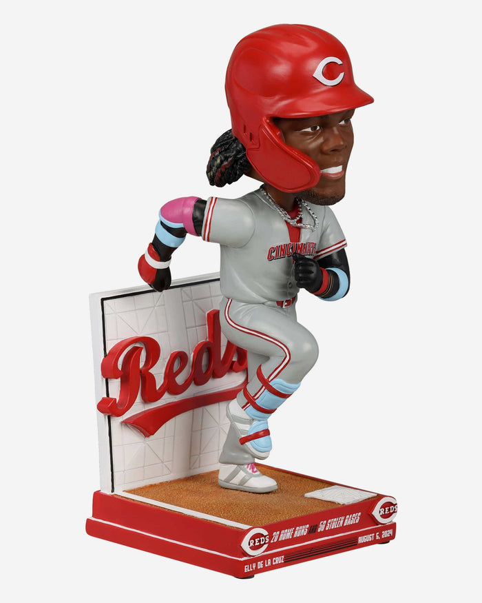 Elly De La Cruz Cincinnati Reds 20 Home Runs & 50 Stolen Bases Bobblehead FOCO - FOCO.com