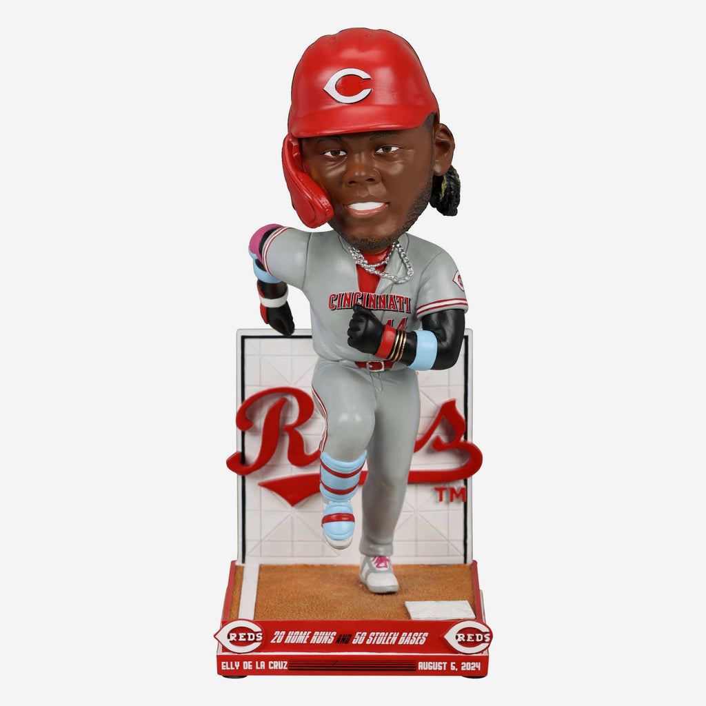 Elly De La Cruz Cincinnati Reds 20 Home Runs & 50 Stolen Bases Bobblehead FOCO - FOCO.com