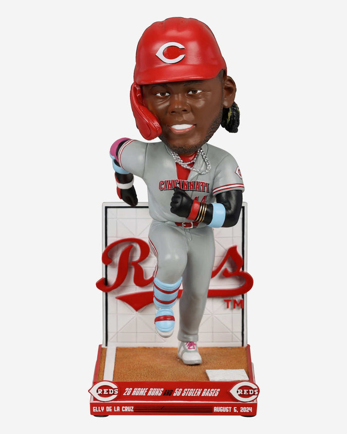 Elly De La Cruz Cincinnati Reds 20 Home Runs & 50 Stolen Bases Bobblehead FOCO - FOCO.com