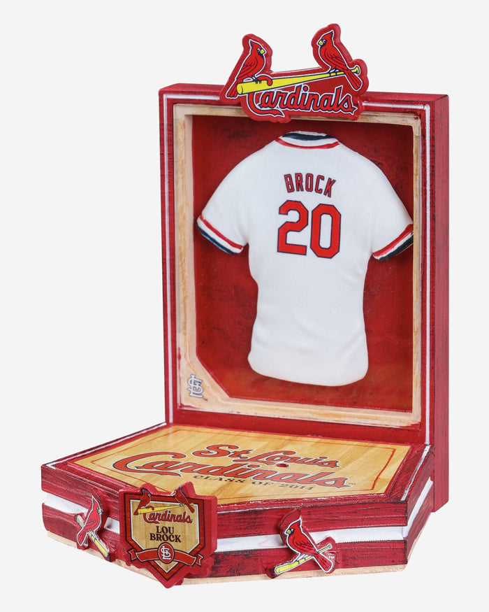 Lou Brock St Louis Cardinals Red Jacket Bobblehead FOCO - FOCO.com