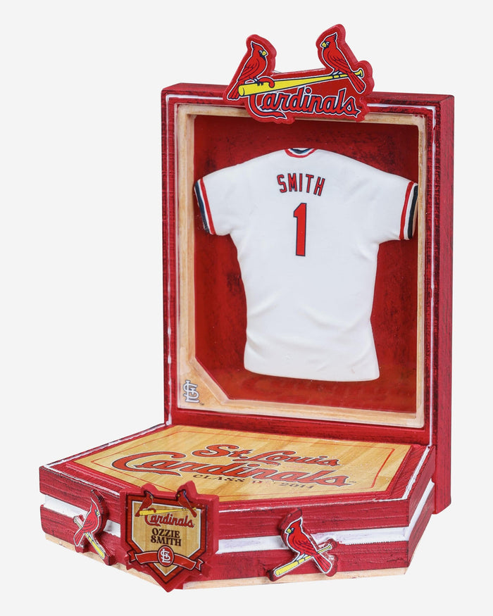 Ozzie Smith St Louis Cardinals Red Jacket Bobblehead FOCO - FOCO.com