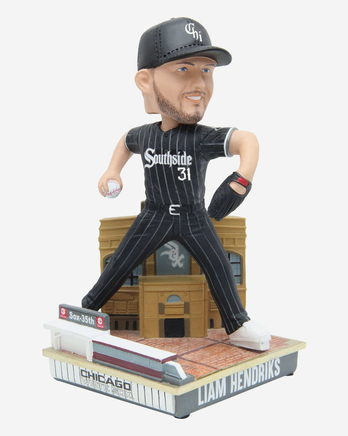 Liam Hendriks Chicago White Sox City Connect Welcome Back Bobblehead Officially Licensed by MLB