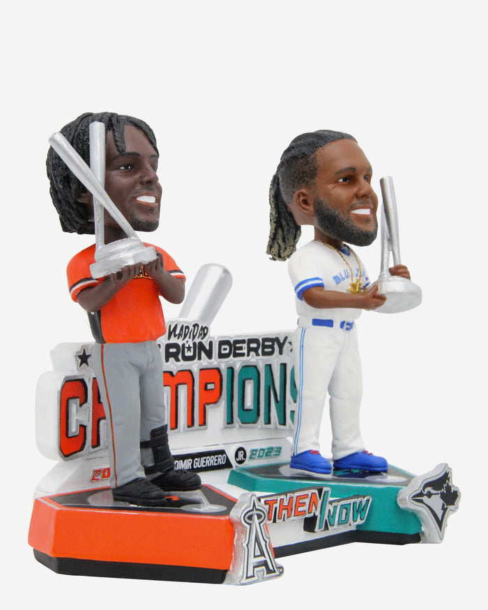 Vladimir Guerrero Sr & Jr Los Angeles Angels & Toronto Blue Jays Home Run Derby Champions Then and Now Bobblehead FOCO - FOCO.com