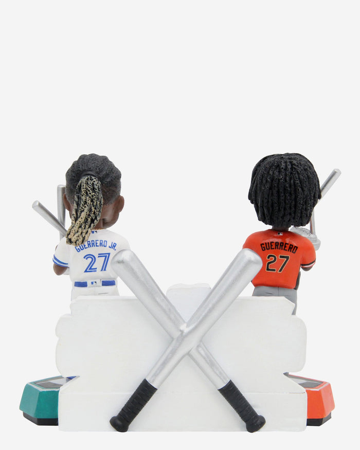 Vladimir Guerrero Sr & Jr Los Angeles Angels & Toronto Blue Jays Home Run Derby Champions Then and Now Bobblehead FOCO - FOCO.com