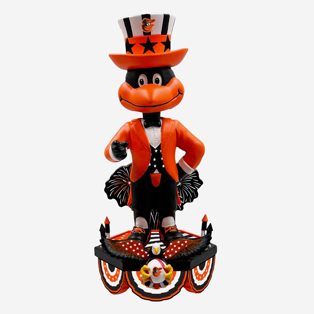 The Oriole Bird Baltimore Orioles Americana Mascot Bobblehead FOCO - FOCO.com