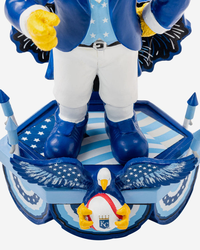 Sluggerrr Kansas City Royals Americana Mascot Bobblehead FOCO - FOCO.com