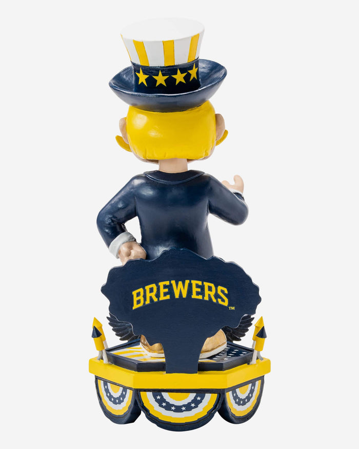Bernie Brewer Milwaukee Brewers Americana Mascot Bobblehead FOCO - FOCO.com