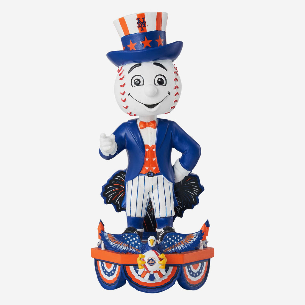 Mr Met New York Mets Americana Mascot Bobblehead FOCO - FOCO.com